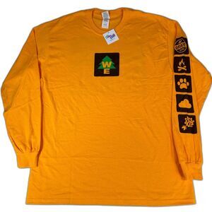 Disney’s Up T-shirt Men’s Large Long Sleeve Russell Wilderness Explorer New